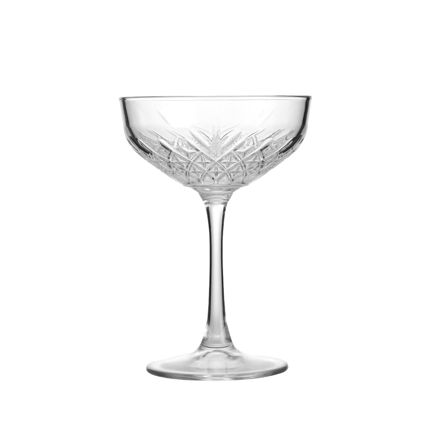 Pasabahce 440236 8.5oz Crystal Cut Rounded Martini Glass