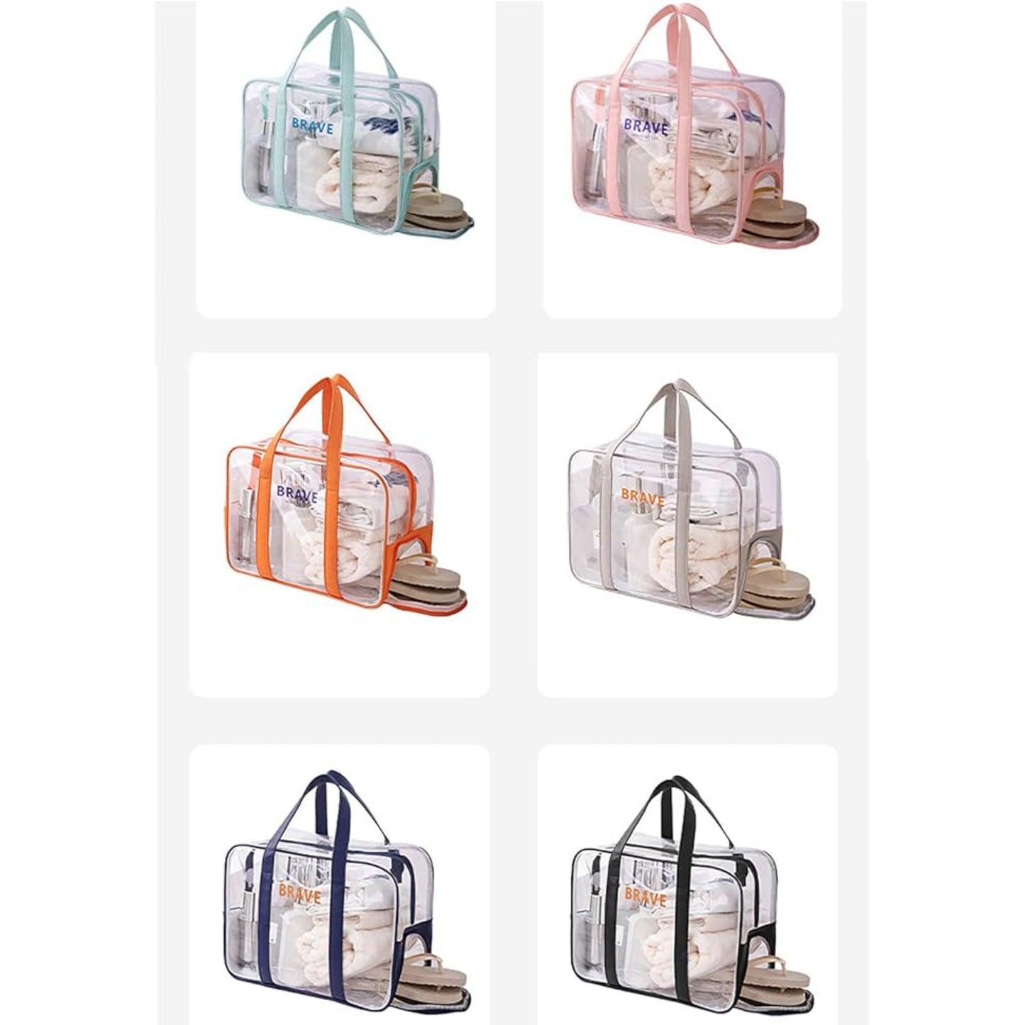 Crystal Wet-Dry Separation Toiletry Bag RH2415