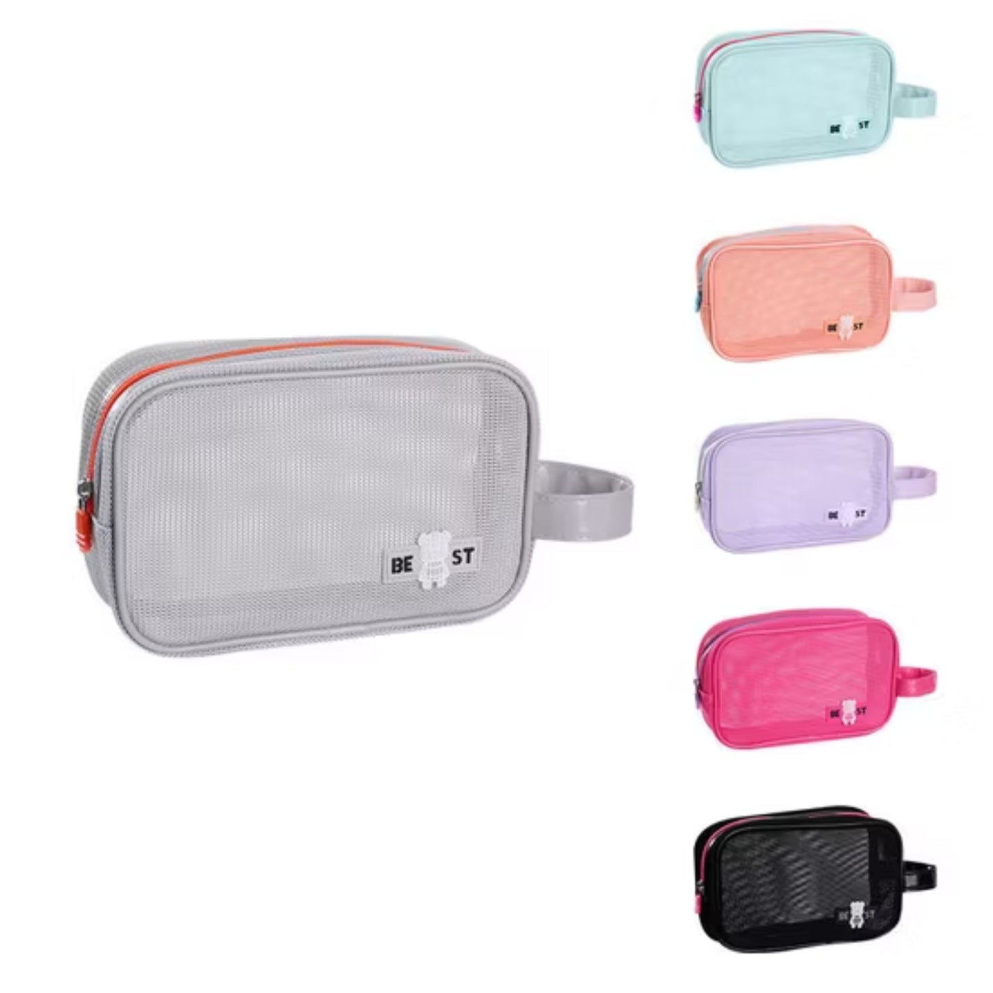 Holiday Mesh Handheld Toiletry Bag RH2404