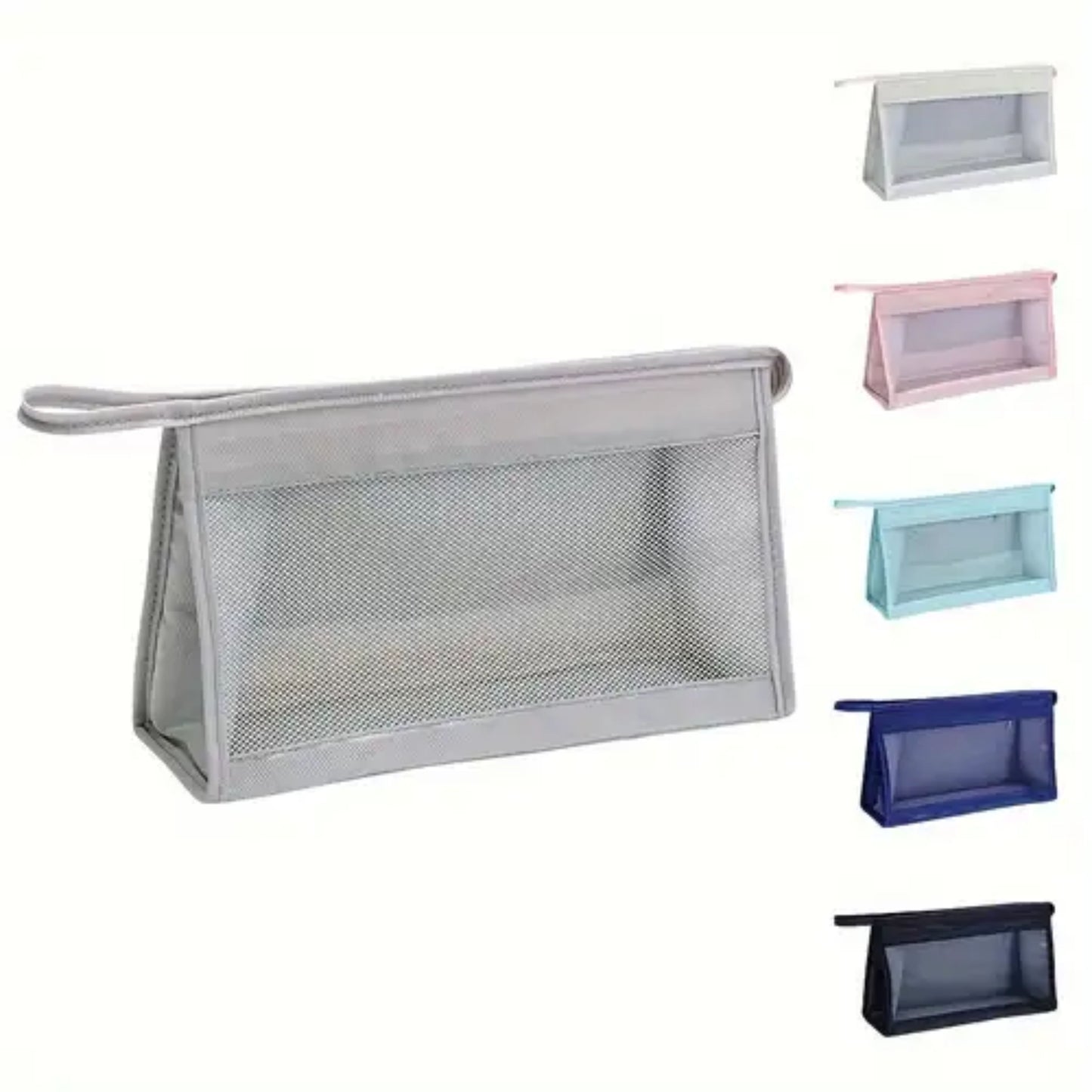 British Style Diagonal Travel Toiletry Bag – Compact Polyester Organizer