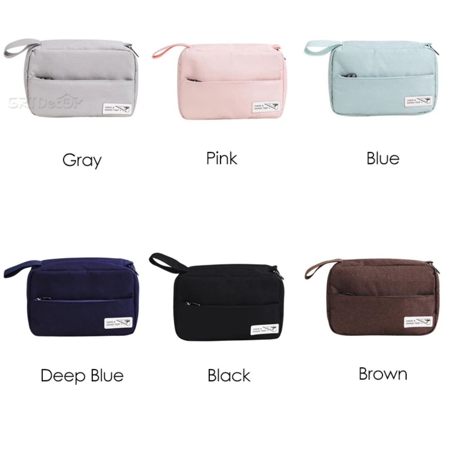 RH2317 Wabi-Sabi Style Three-Section Toiletry Organizer Bag