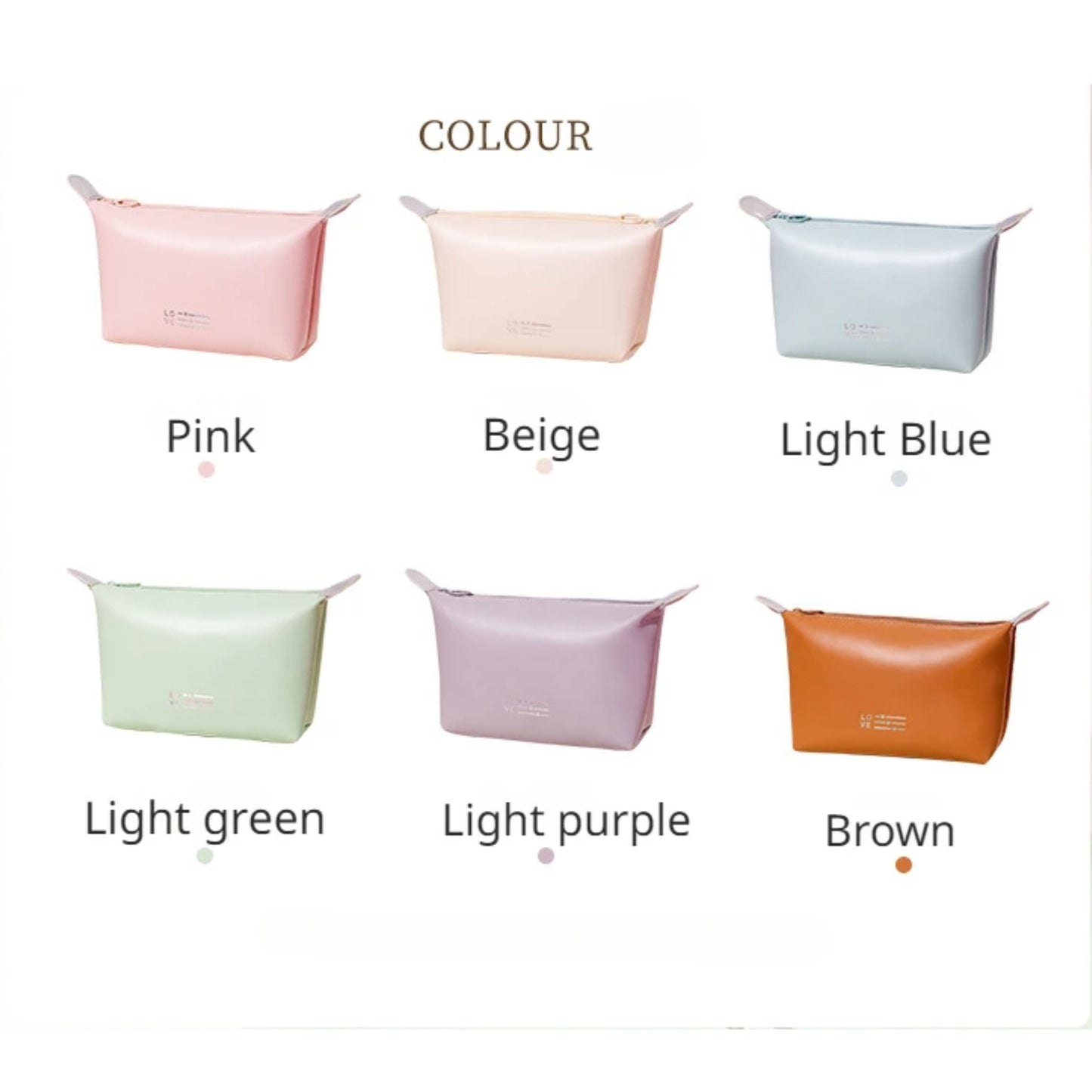 RH2236 Heartbeat Dumpling-Shaped Pouch – PU with Peach Velvet Lining