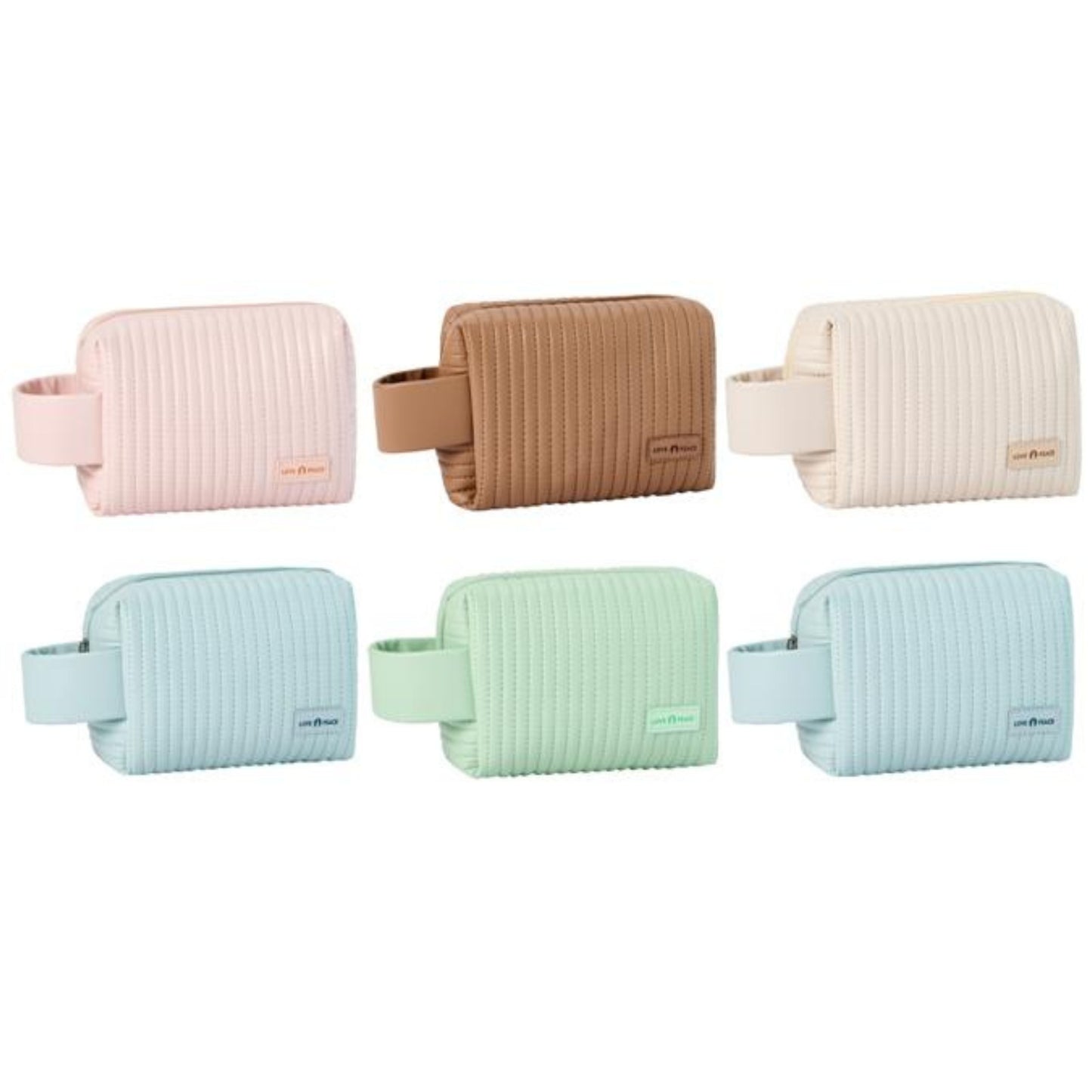 RH2224 Octagonal Cake Style Makeup Bag – PU Leather with Creamy Finish