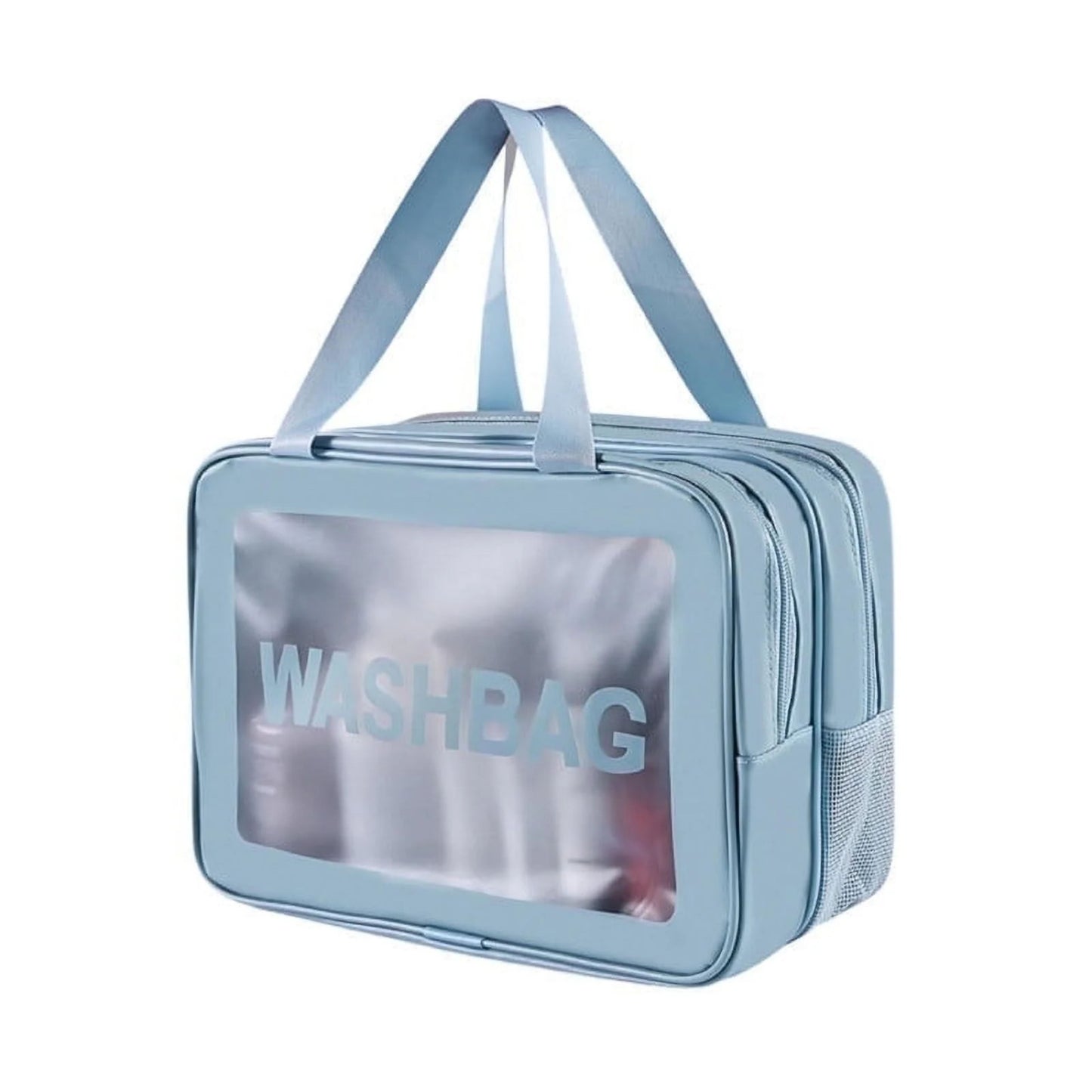 XFJ003/XFJ004 Dual-Layer PU Toiletry Bags – Small & Large Travel Wash Bags