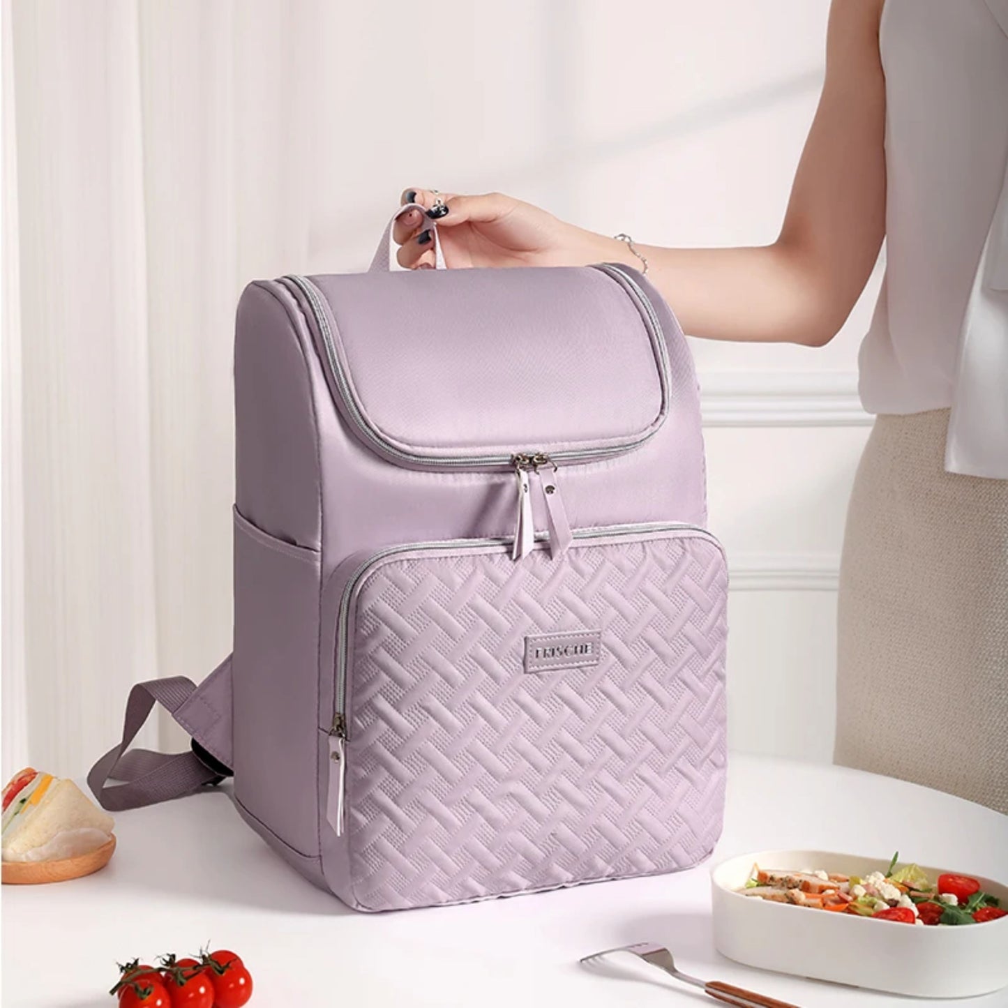 Croissant-Style Insulated Backpack Cooler - Model RH2438