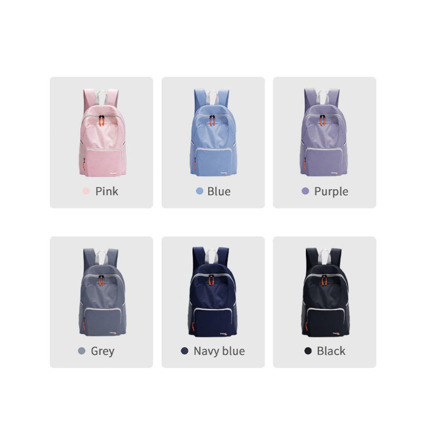 Foldable Backpack RH2412 – Lightweight Polyester Travel Daypack