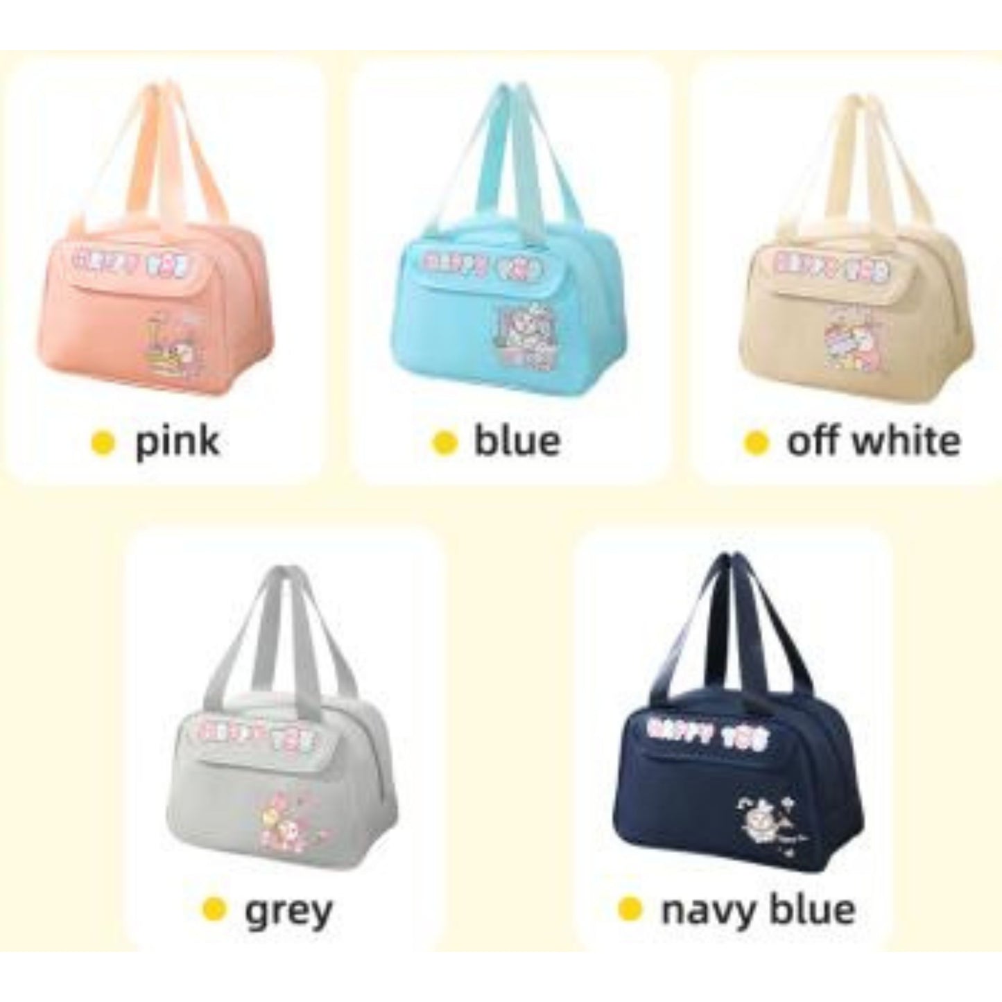 Lunch Bag RH2409 – Cartoon-Style Semi-Circular Polyester Lunch Tote