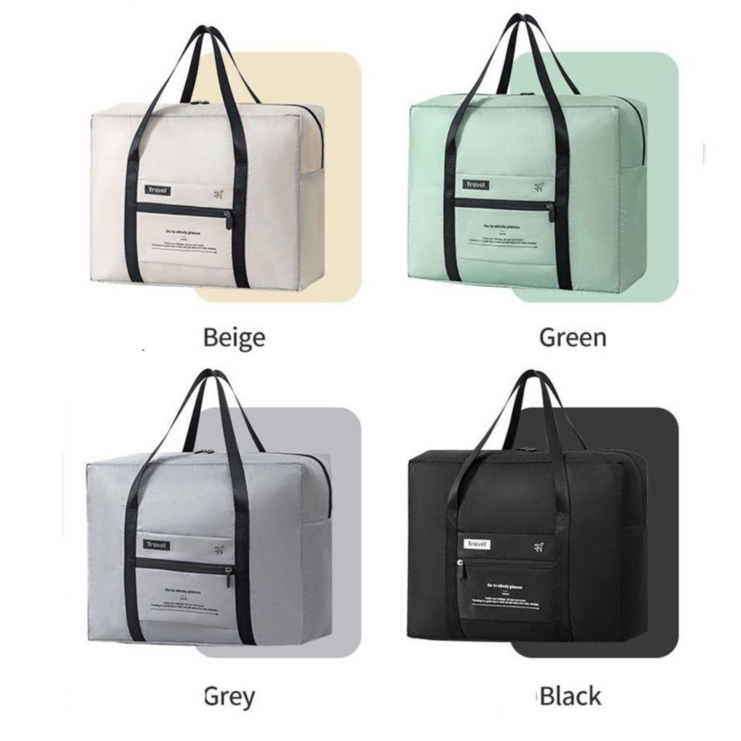 Diamond Pattern Travel Duffel Bag - Model 0HZ004