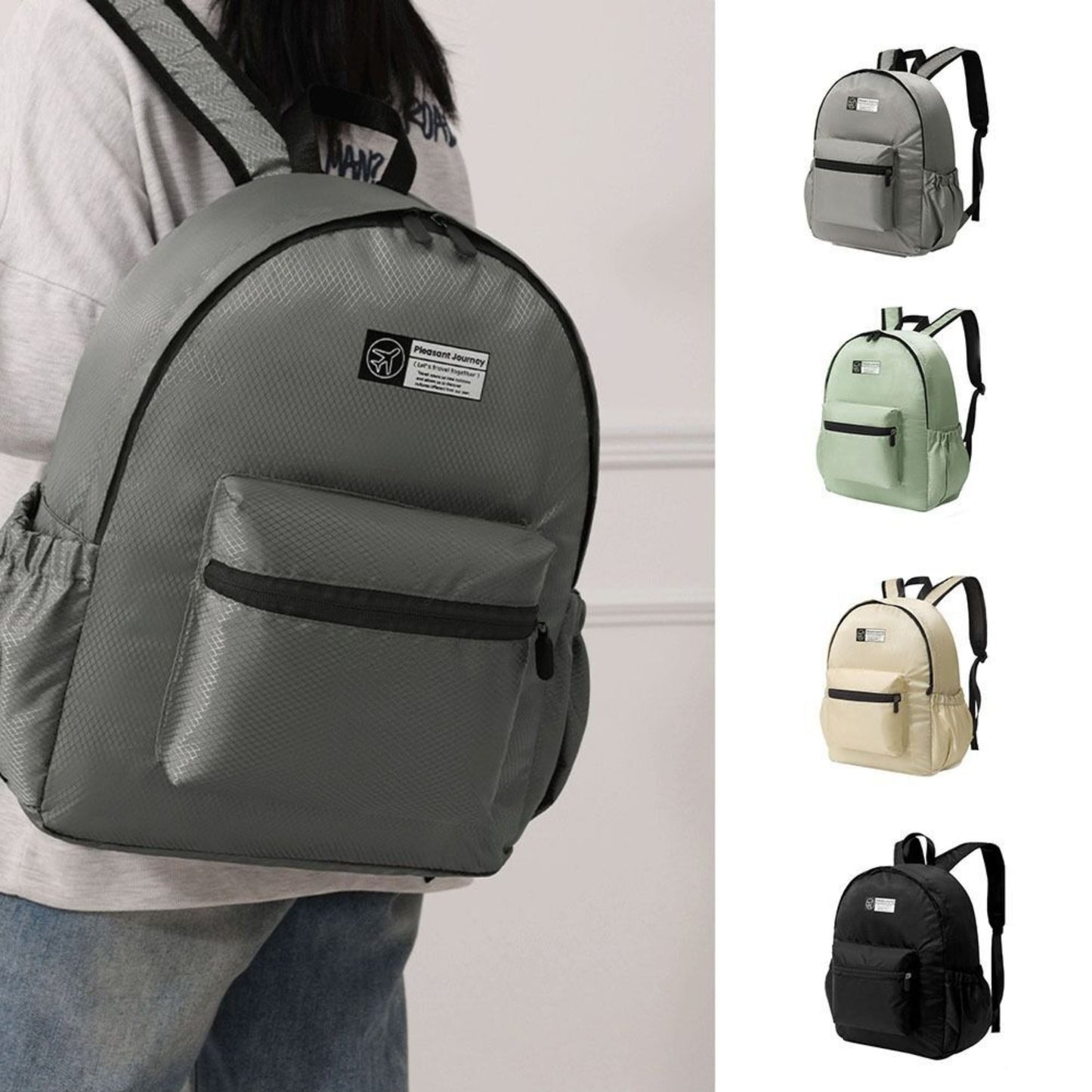 Diamond Pattern Backpack - Model 0HZ003