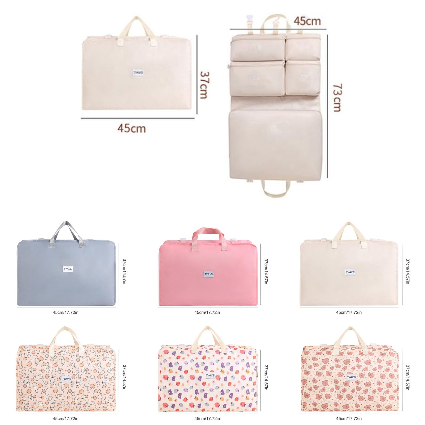 Hanging Bag LG0040 & LG0041 – Travel Organizer with Solid and Printed Options
