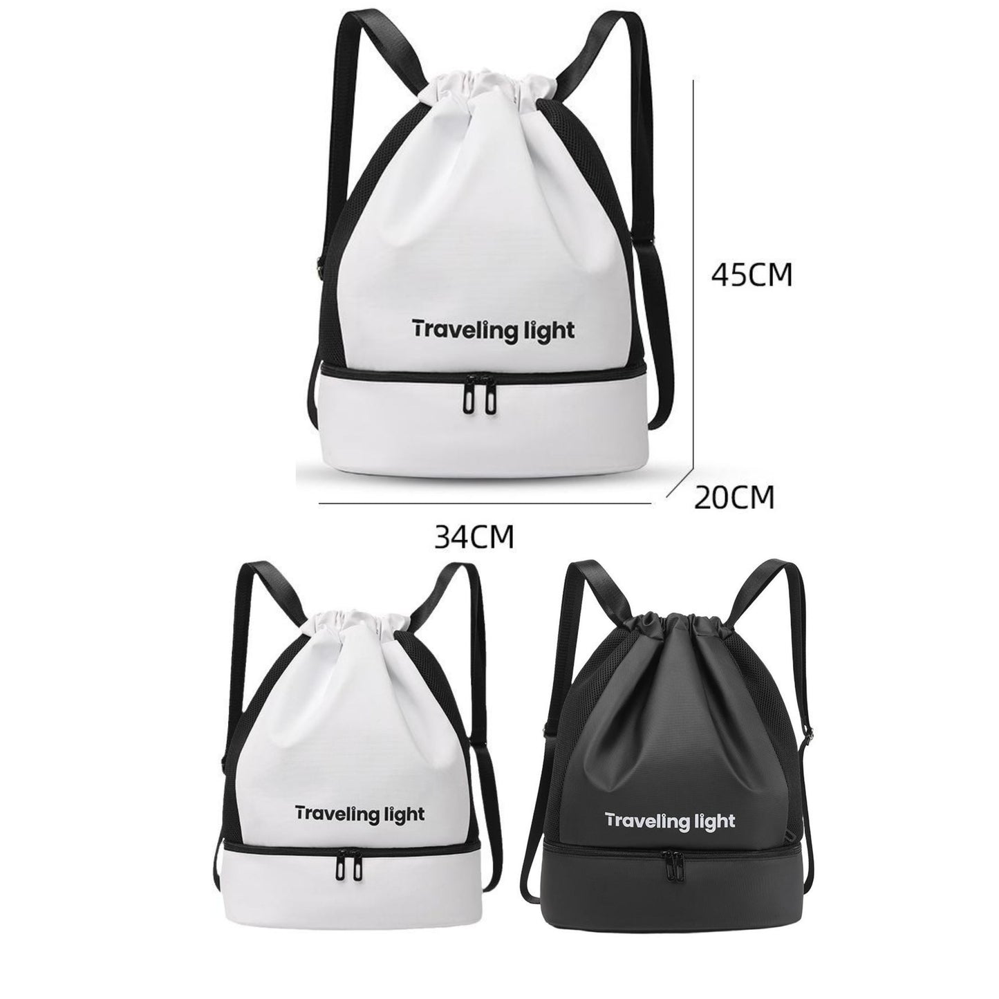 Drawstring Backpack LG0018 – Lightweight Polyester Gym Bag