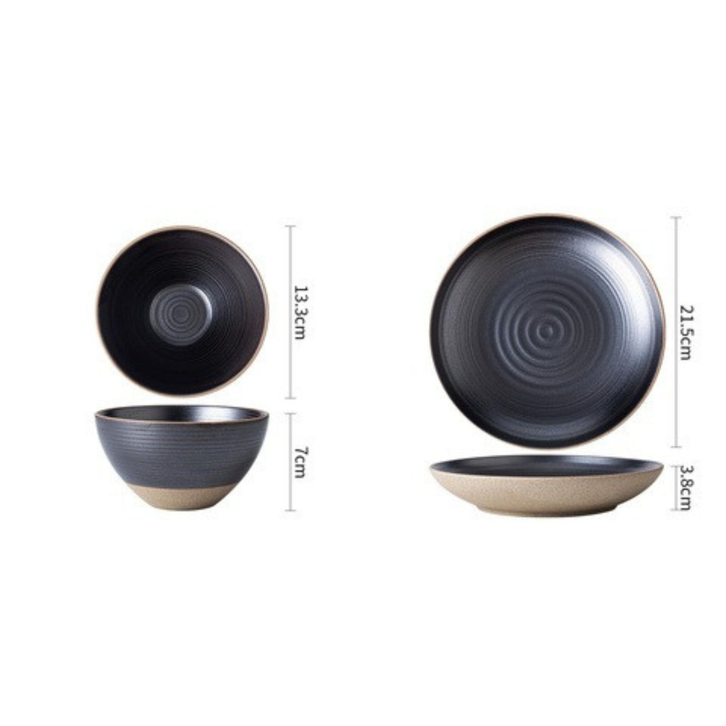 Rome Series stoneware plates and bowl with classic form and timeless appeal