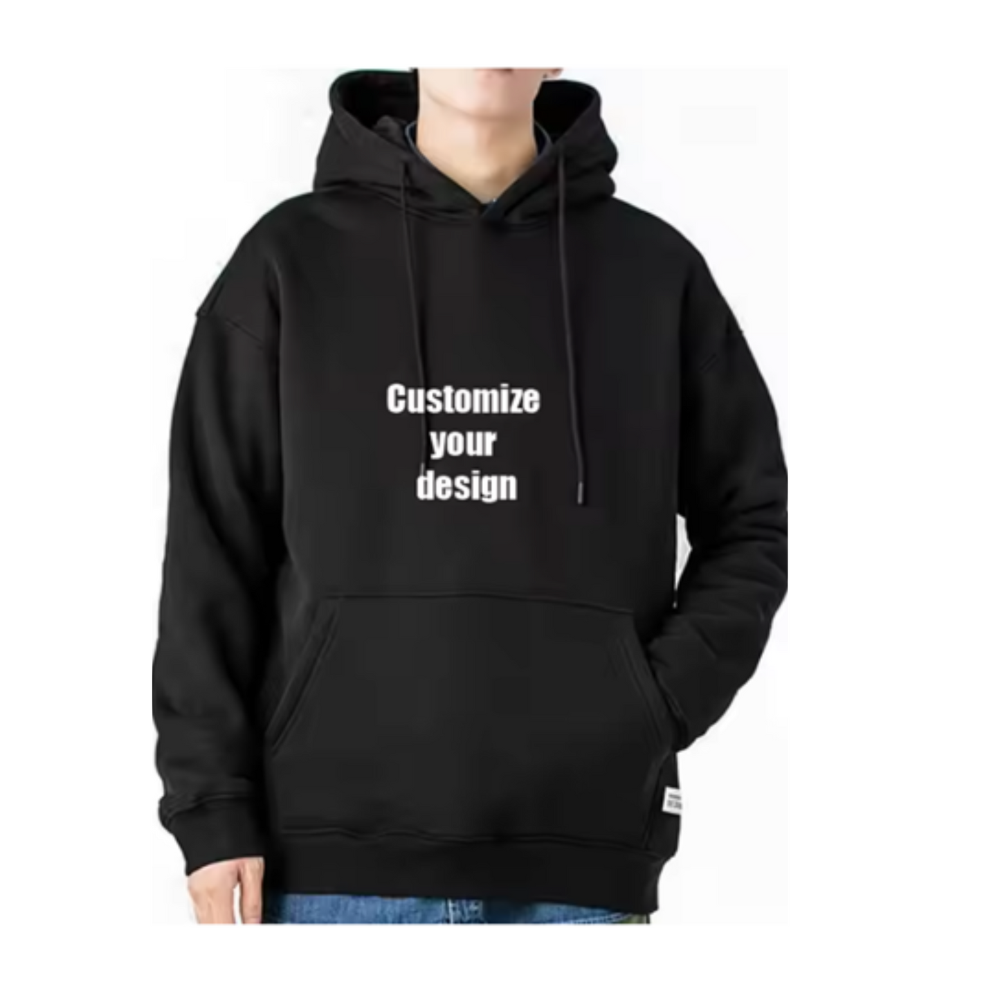 Cotton Zipper Hoodie with Silver Fox Velvet Interior