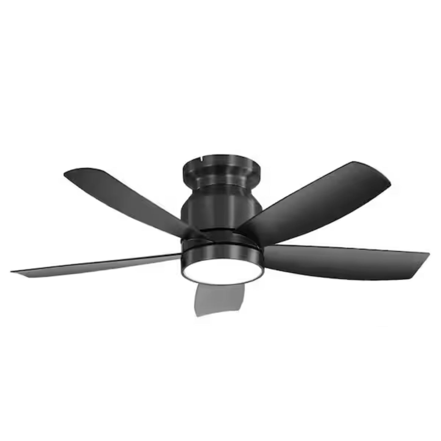 KBS-52K164 All-Black Ceiling Fan with LED Light and Remote