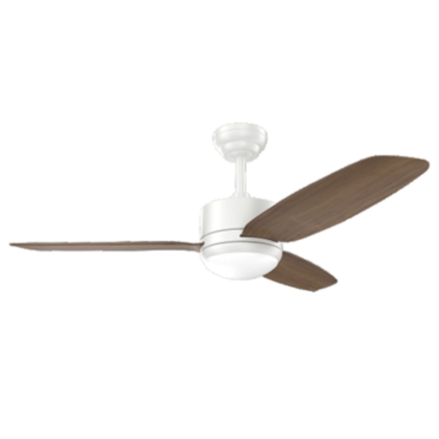 KBS-46K001 Compact Matte Black Ceiling Fan with LED Light