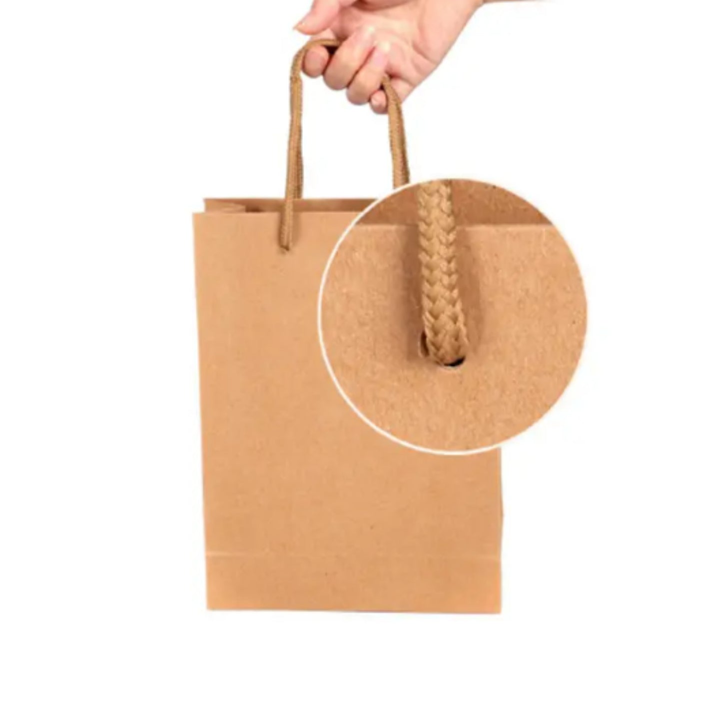 Kraft Paper Bags with Rope Handle – Durable & Eco-Friendly Shopping Bags
