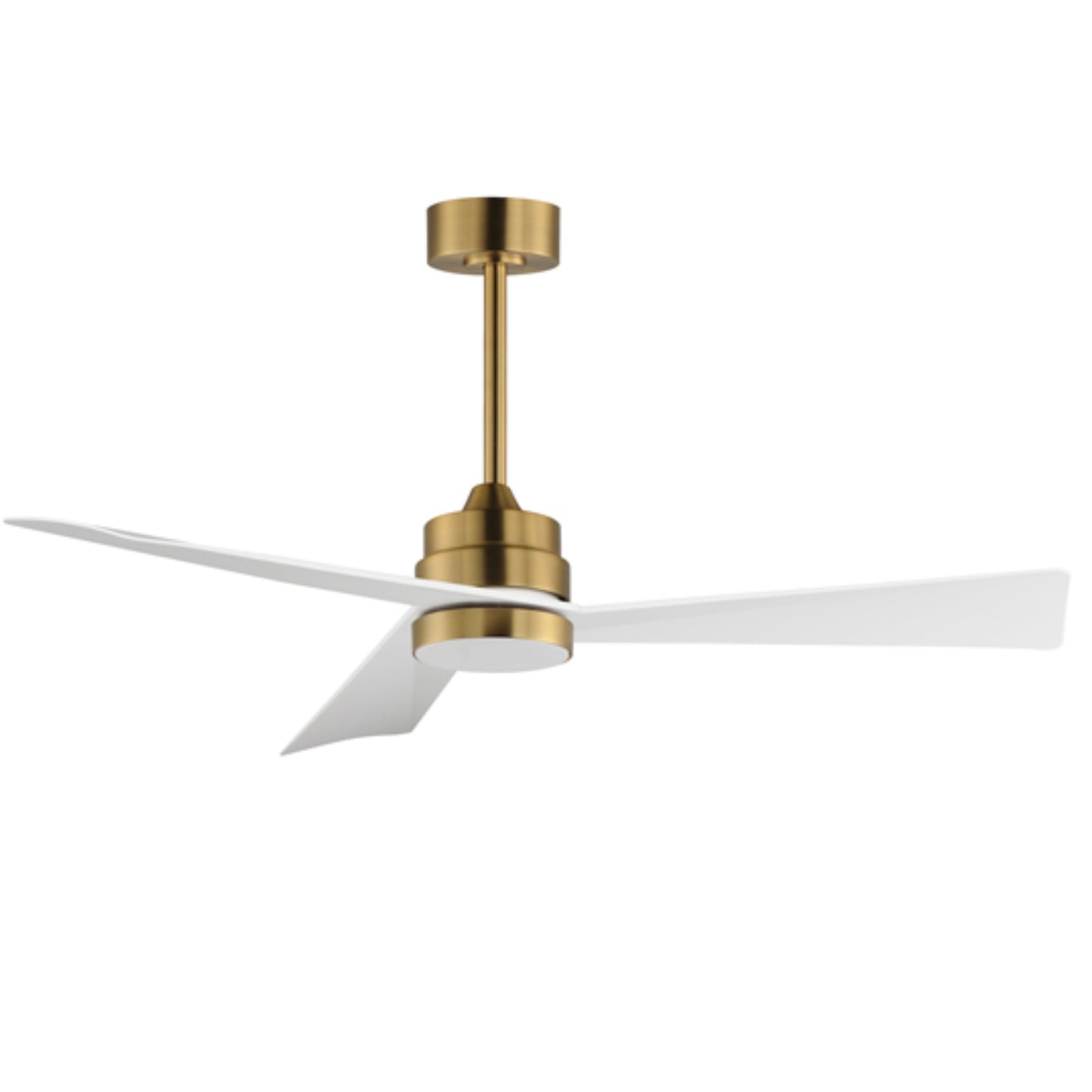 KBS-52K260 Brass and White Ceiling Fan with LED Light
