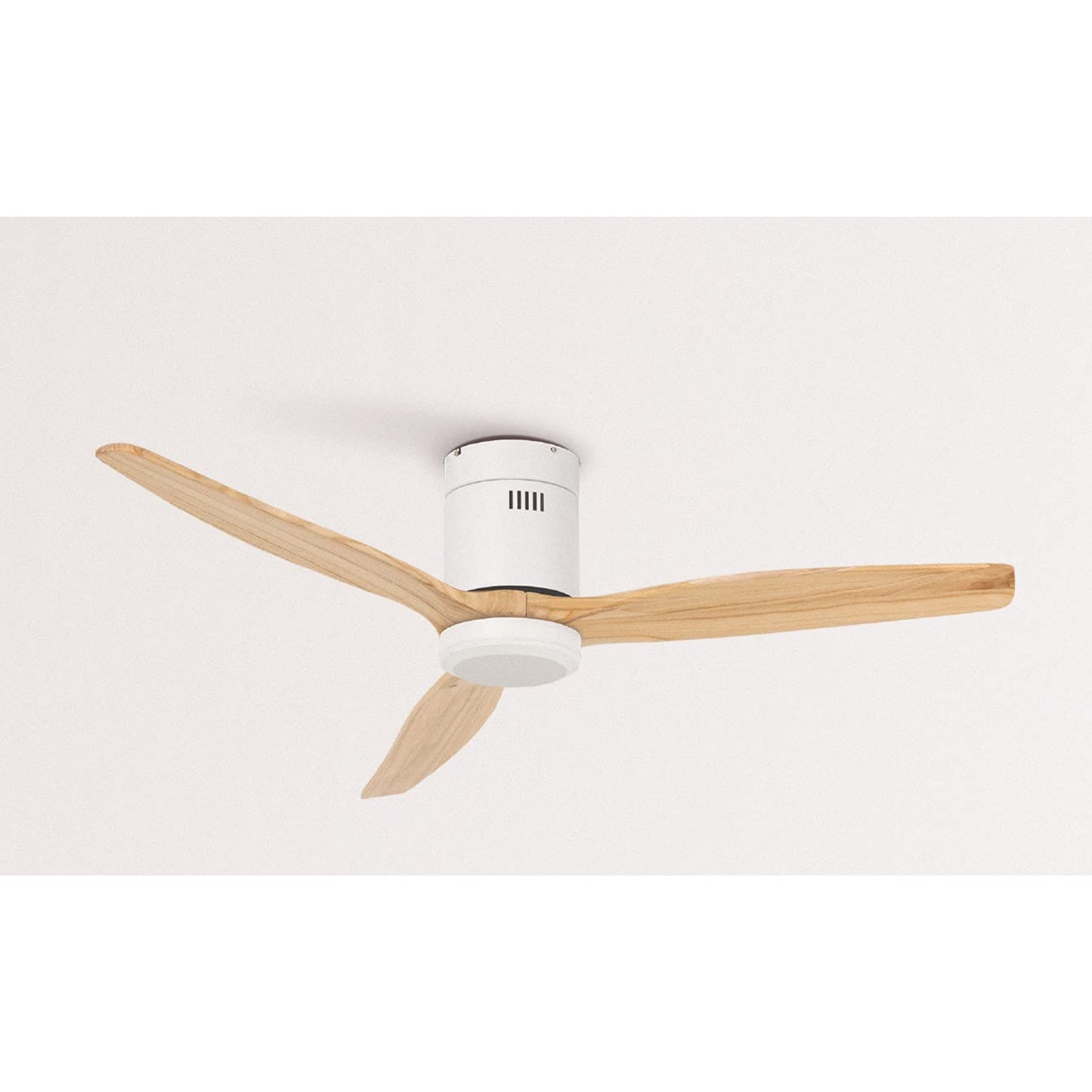 KBS-5227-9L Matte White Ceiling Fan with Solid Wood Blades