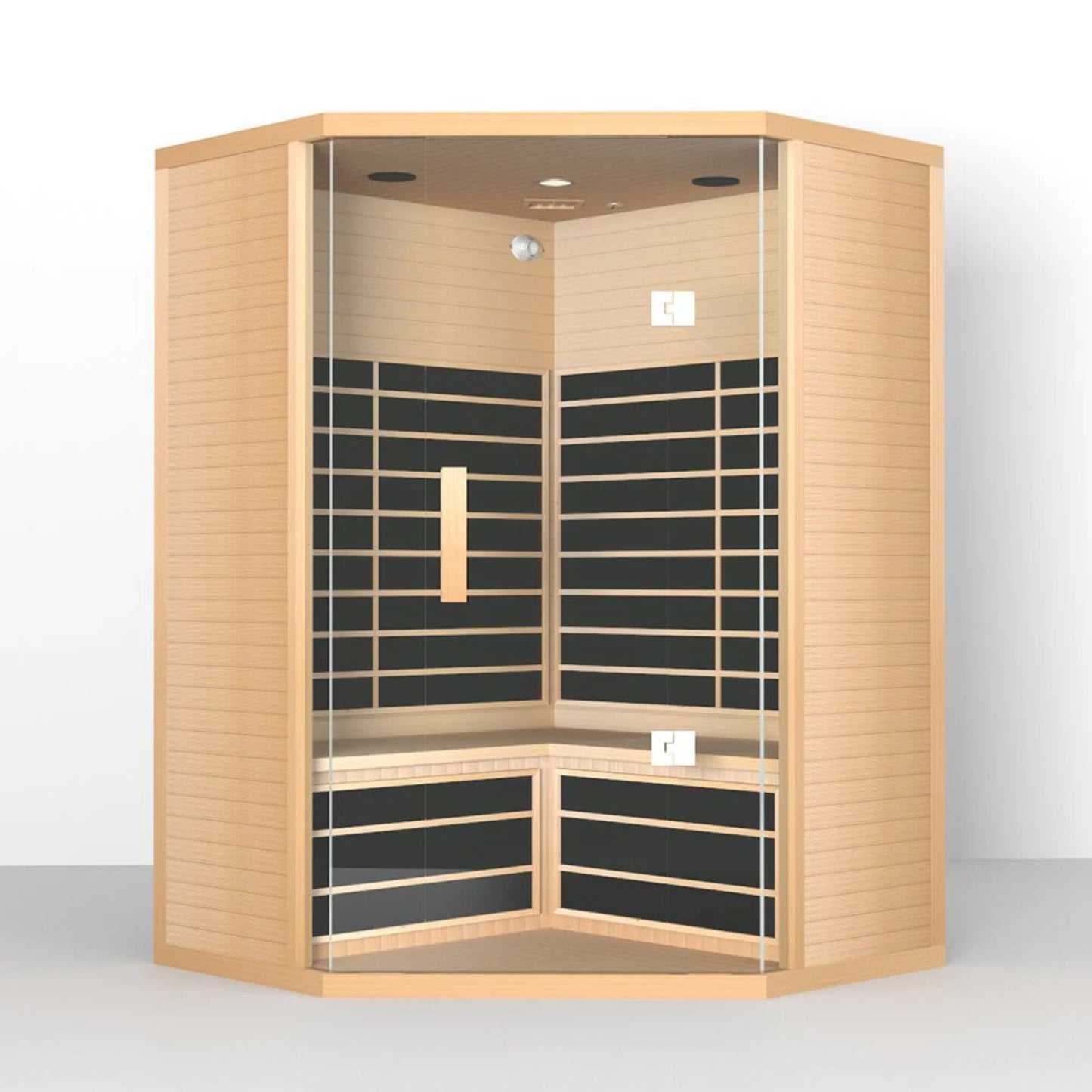 SMT-043CPE & SMT-044CPE Infrared Saunas with Audio System and Tempered Glass for 3–4 Persons