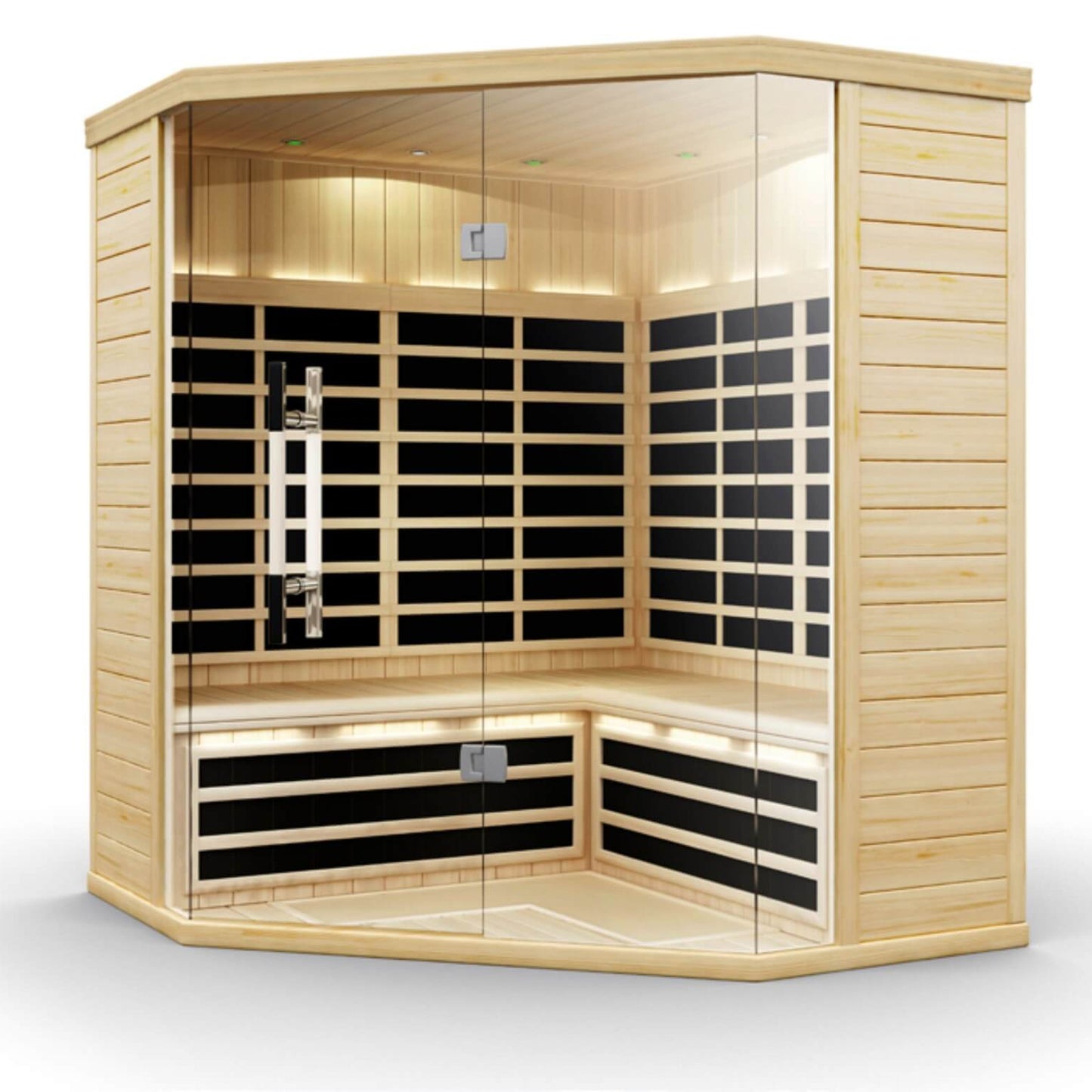SMT-044CPE-1 3–4 Person Infrared Sauna with Bluetooth Audio and Tempered Glass