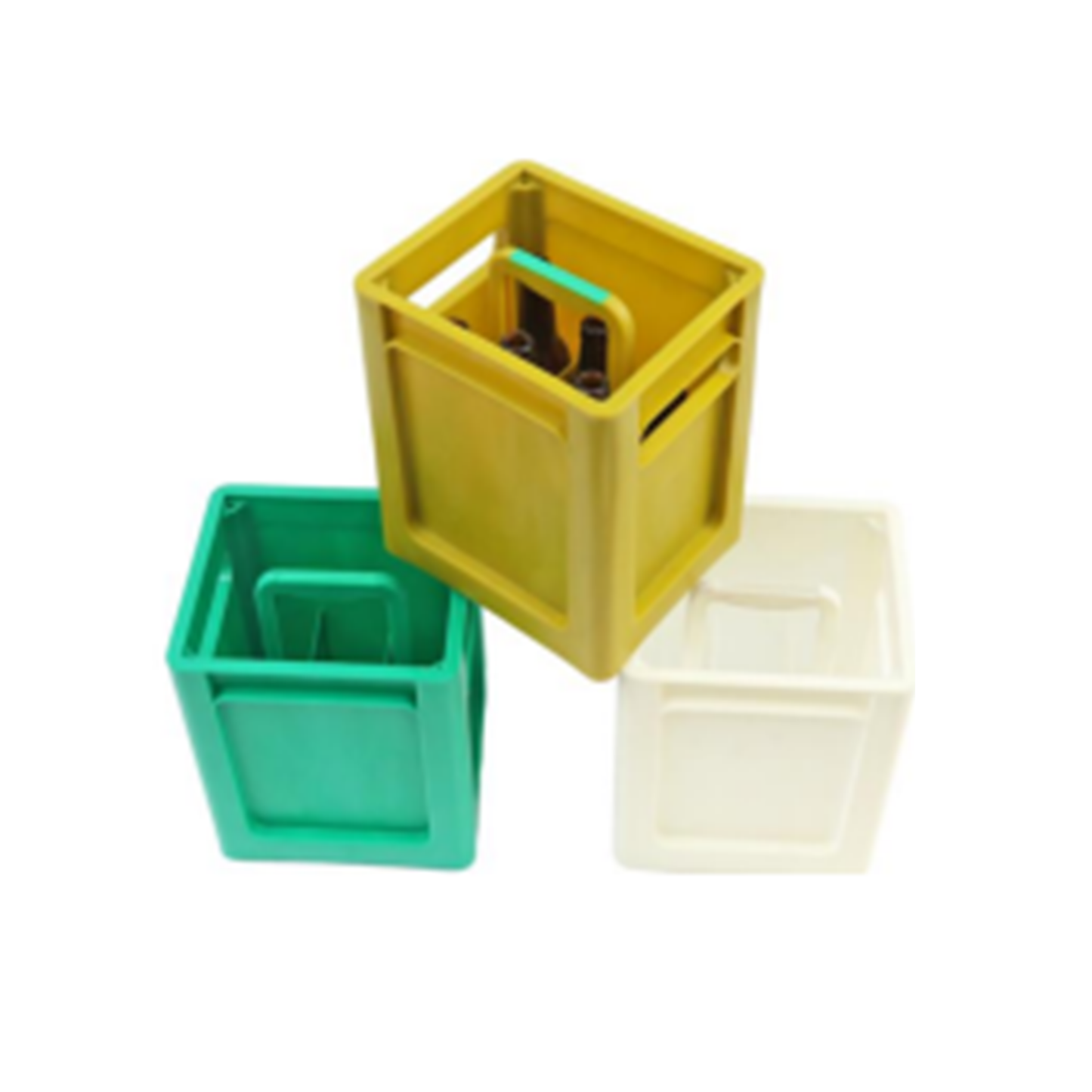 6-Bottle Crate – Sturdy Dark Blue Storage Carrier