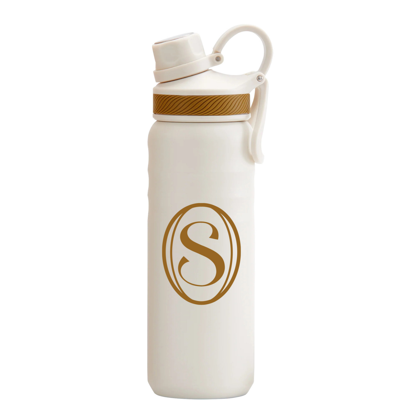 24oz Stainless Steel Water Bottle with Handle Lid