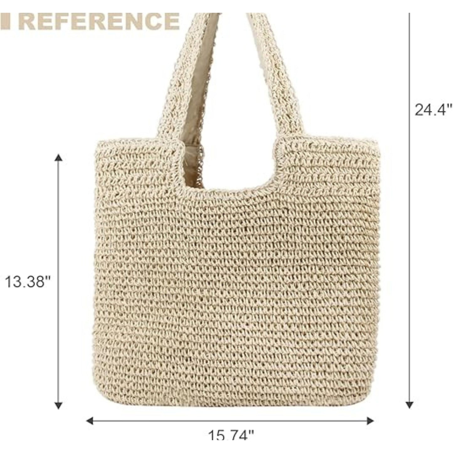 Customizable Woven Straw Tote Bag – Lightweight Beach Shoulder Bag