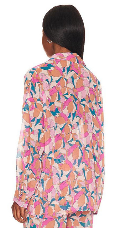 Catalina Top & Shorts Set – Tropical Print Three-Piece Lounge Set