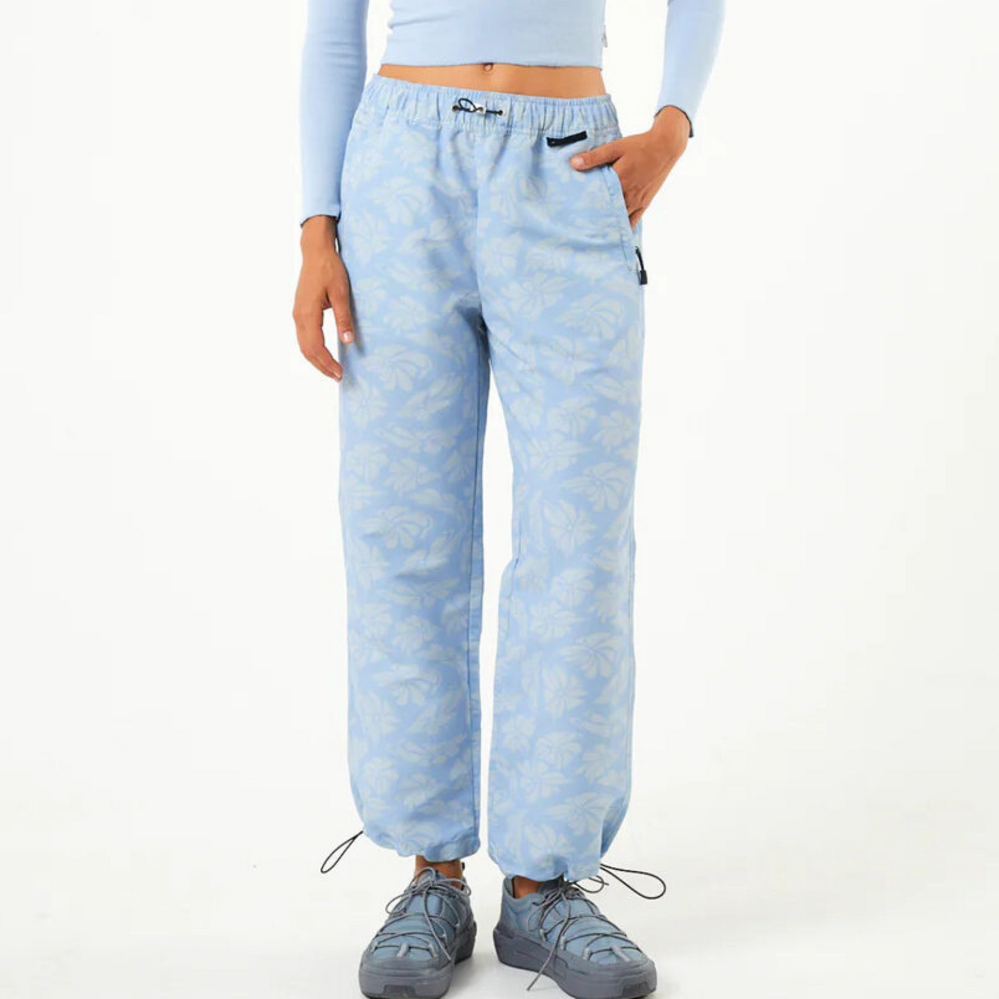 Women's Relaxed Fit Floral Drawstring Pants