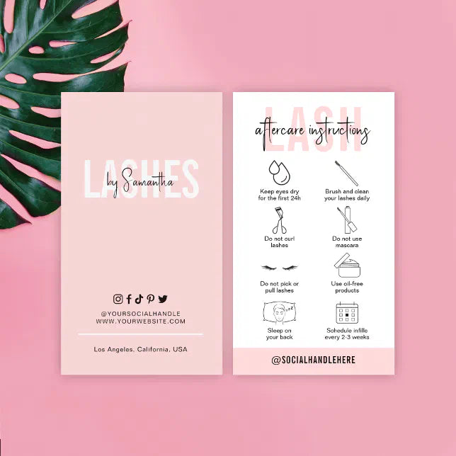 Spa Service Card for Guest Rooms