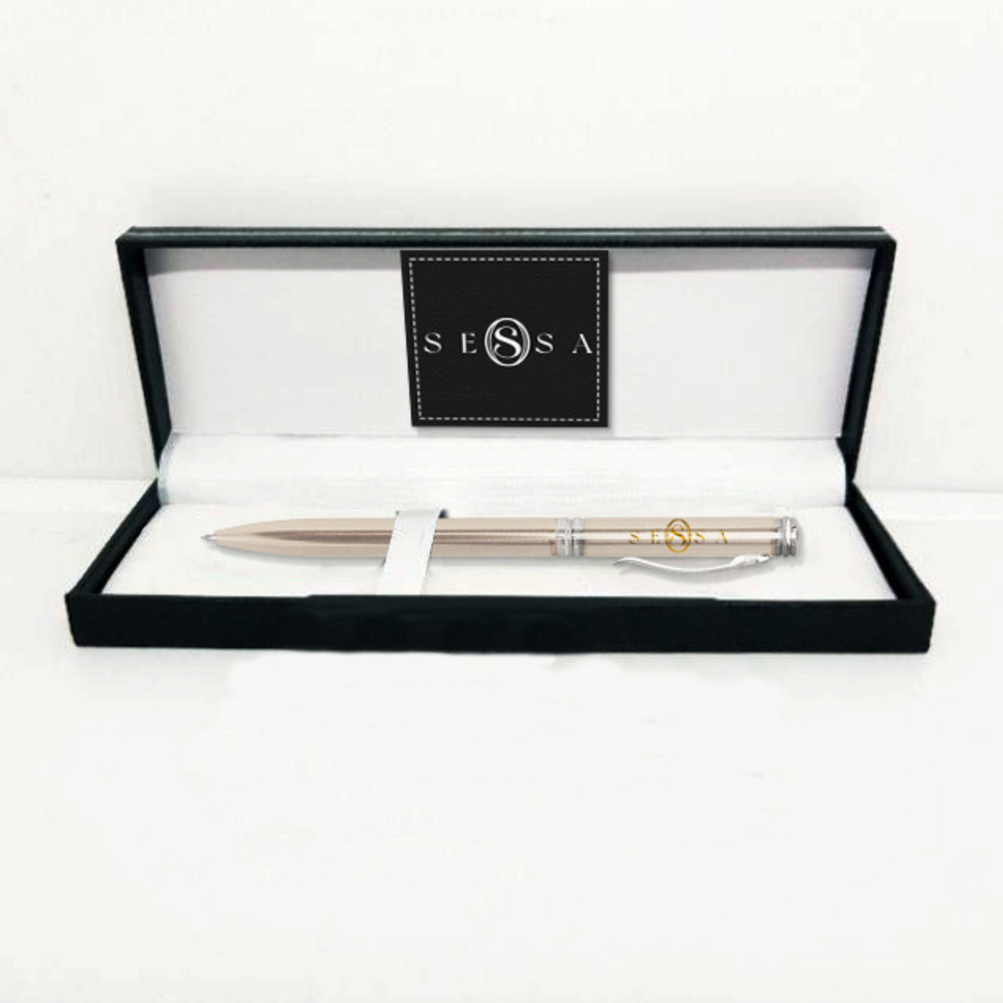 Silver & Gold Ballpoint Pen – Luxury Gift with Matching Box