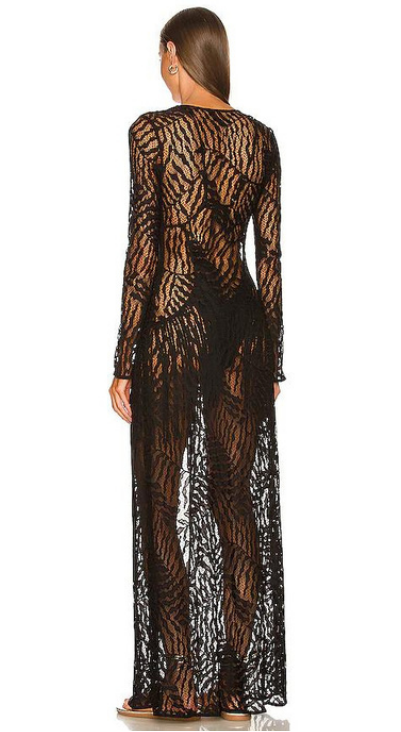 Ryland Robe – Sheer Lace Long Beach Cover-Up