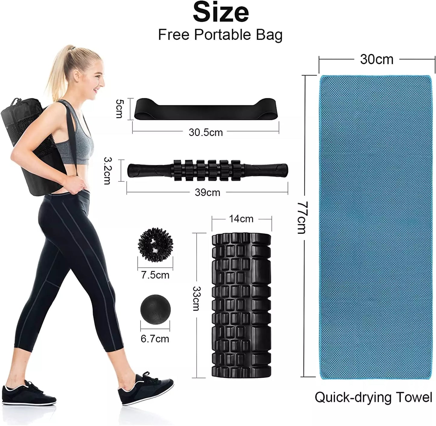 Body Roller Set – Complete Muscle Recovery & Deep Tissue Massage