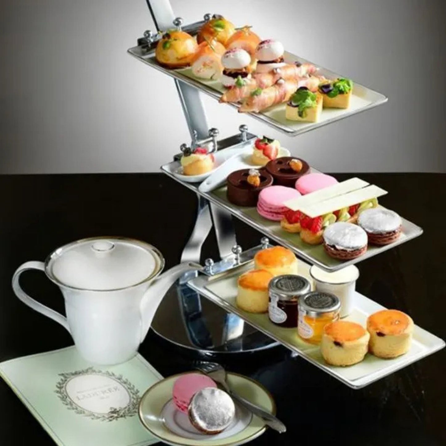 3-Tier Stainless Steel Tree Display Stand