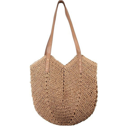 Customizable Large Woven Straw Handbag – Trendy Summer Purse