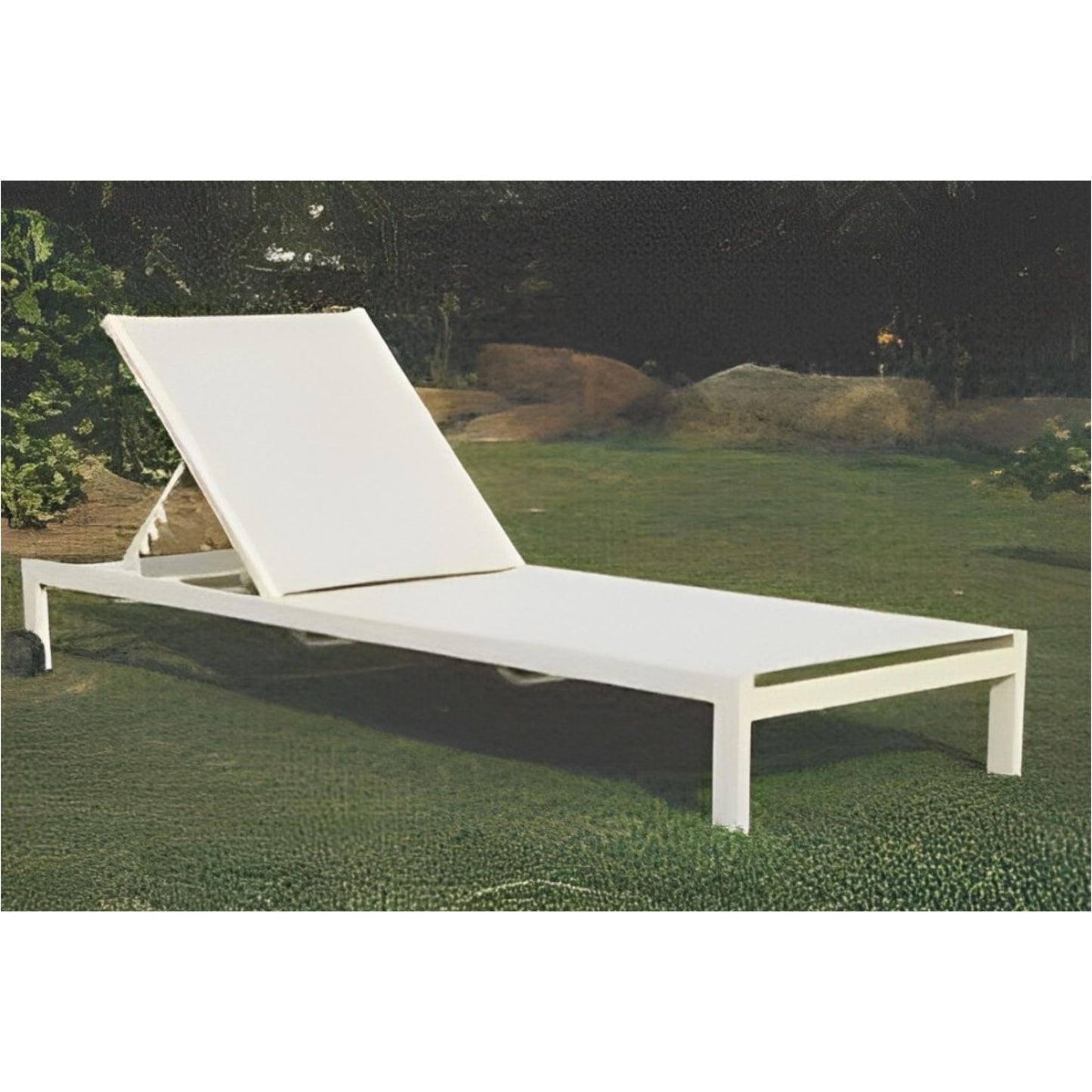 Beach Lounge Chair, Lightweight Aluminum Frame, Weather-Resistant