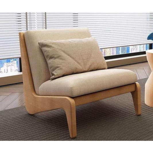 Solid Wood Dining Chairs with Fabric Upholstery – 61x61x70x34cm
