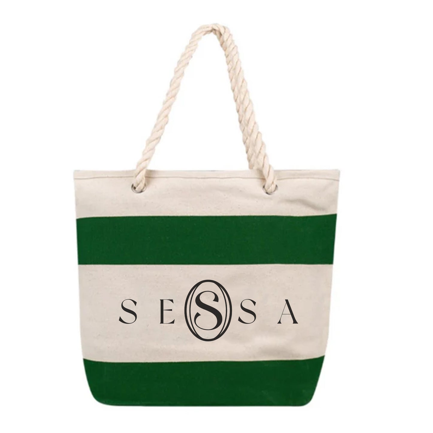 Eco-Friendly Cotton Canvas Cruising Tote Bag with Rope Handles