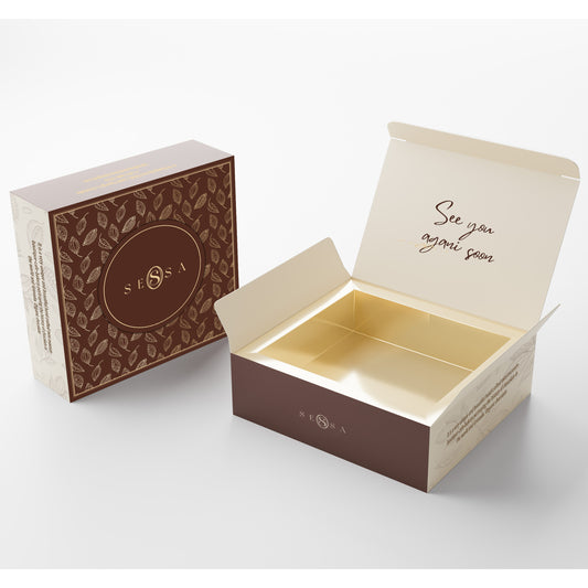 250g Almond Drops Packaging – 350g Stock Card Box, Elegant Nut Gift Packaging