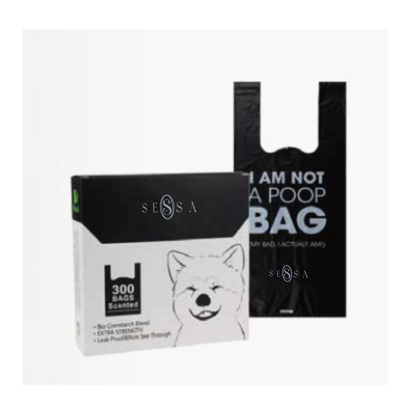 Compostable Poop Bags – PBAT + PLA + Cornstarch Material, Customizable