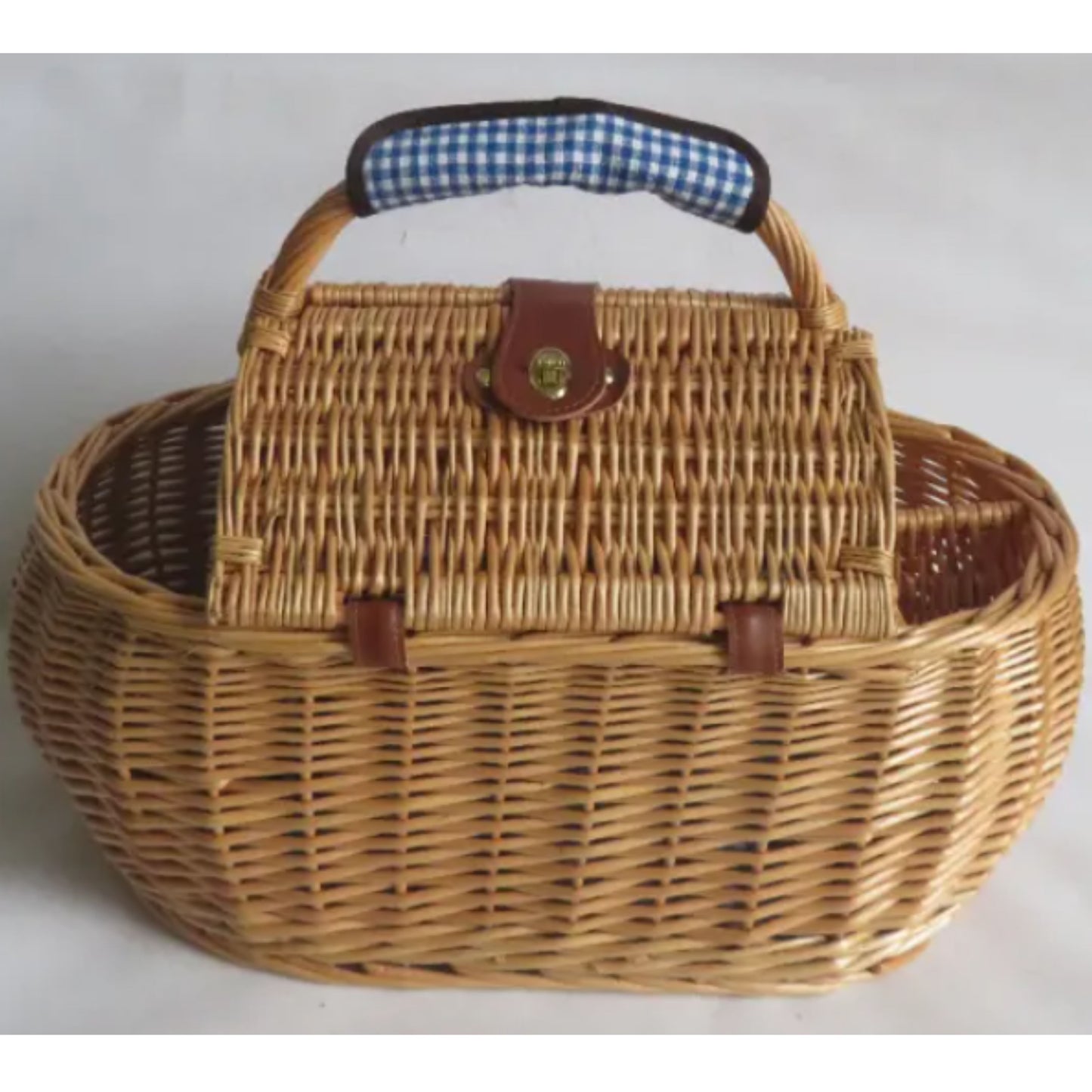 Luxury Handmade Wicker Picnic Basket – Elegant & Durable Design