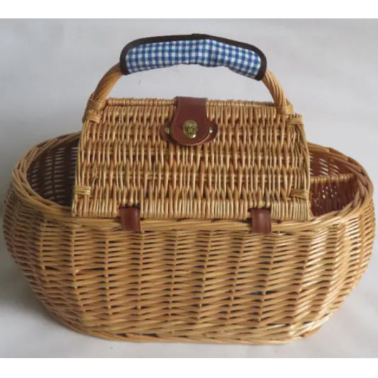 Luxury Handmade Wicker Picnic Basket – Elegant & Durable Design