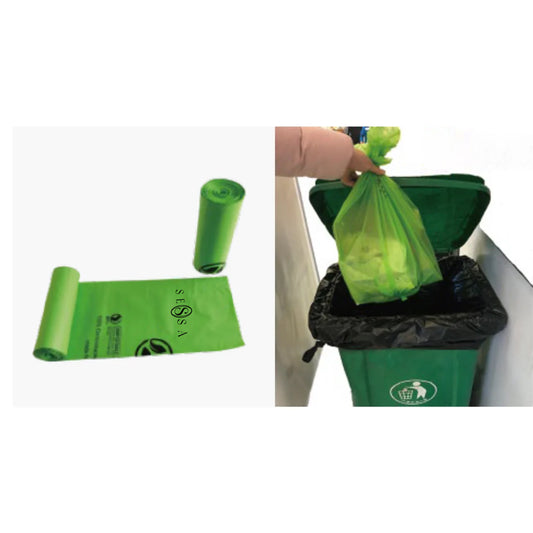 Compostable Garbage Bags – PBAT + PLA + Cornstarch Material, Customizable