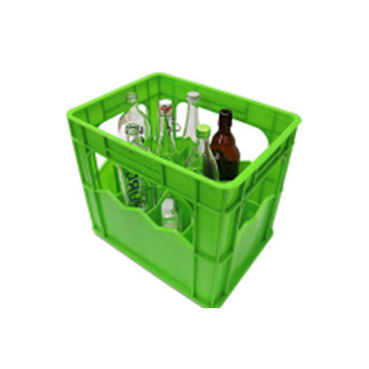 12-Bottle Crate – Durable Black or Blue Storage Carrier