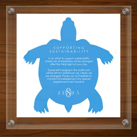 Sustainability Turtle Sign – Promote Eco-Friendly Practices