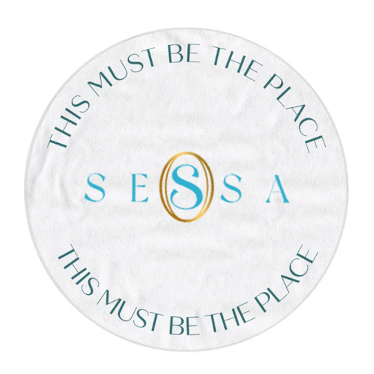 Round Beach Towel - Belize | Soft, Vibrant, and Comfortable