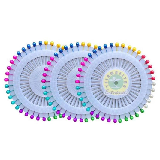 Pearl Head Pins – Multicolor Decorative Sewing & Craft Pins