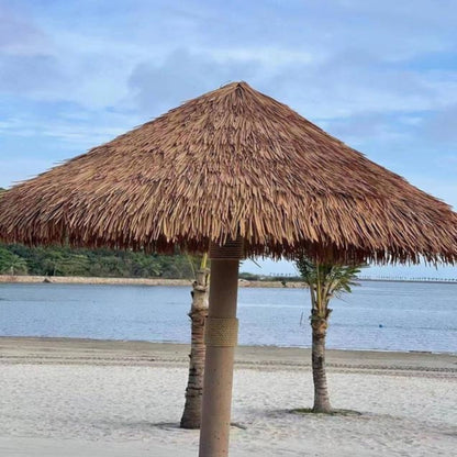 Premium Umbrella with Fireproof Thatch Roof – Wooden & Metal Frame
