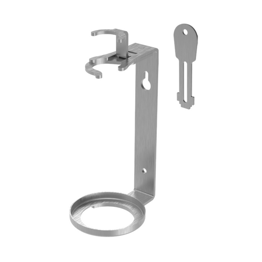 Lockable Stainless Steel Shampoo Bottle Bracket