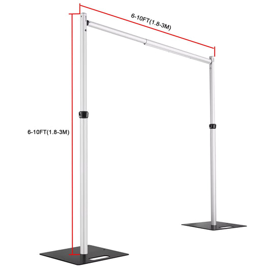 Adjustable Pipe and Drape Backdrop Stand